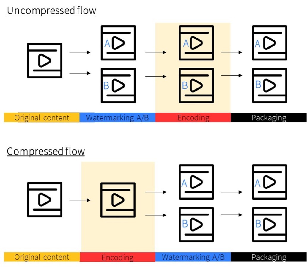 uncompressed v compressed domain graphic 